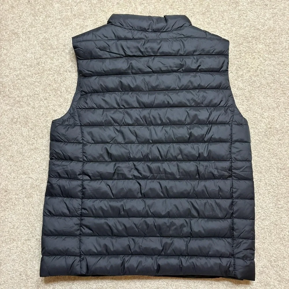 Lands End Puffer Vest NWT Kids M 8 Black Quilted PrimaLoft Insulated Winter Warm